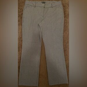 Express Stylish Black and White Patterned Pants